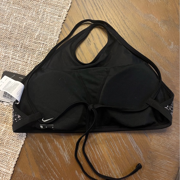 NWT Nike Women’s High-Neck Bikini Top black and gray size Large - Picture 5 of 7